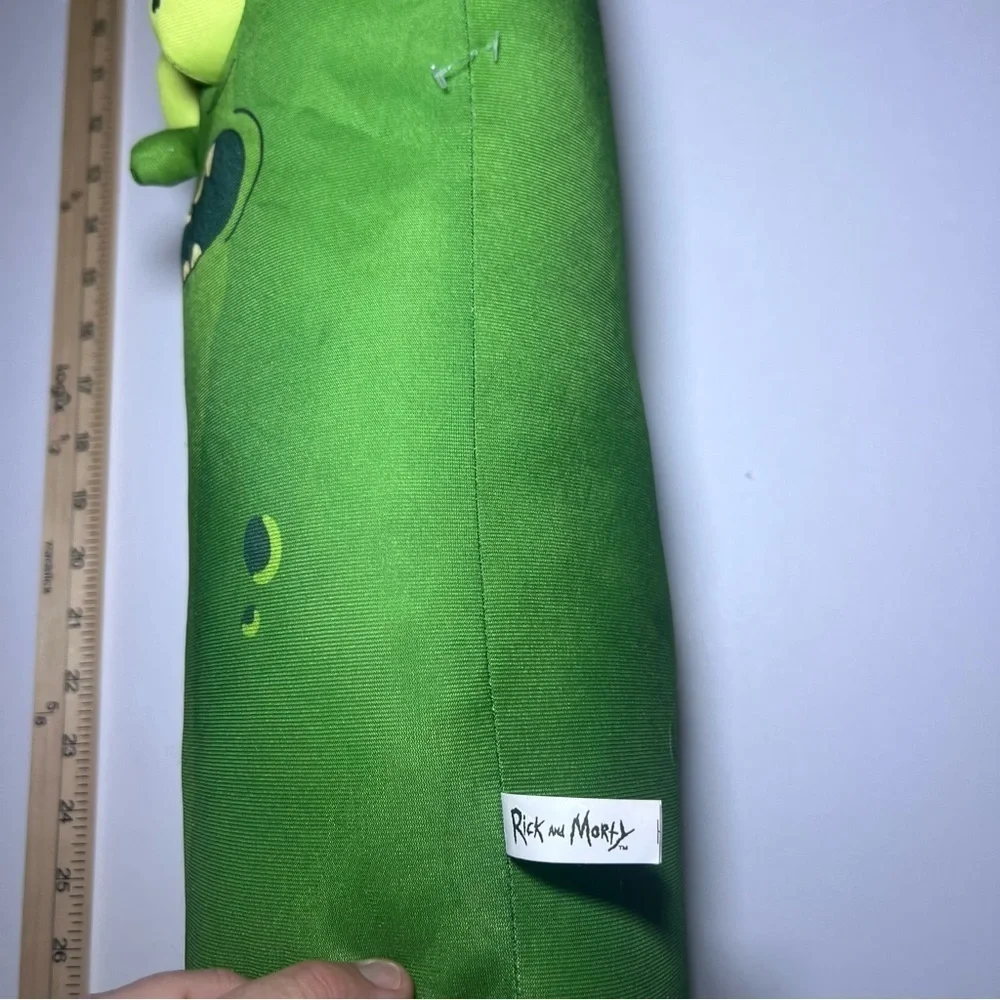 Adult Swim Pickle Rick Rick and Morty Stuffed Animal Plush Toy Doll Green 19”